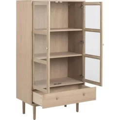 Nordvik Vitrinekast Naturel 80cm