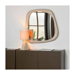 Norea Spiegel Hoogglans Zand 90cm