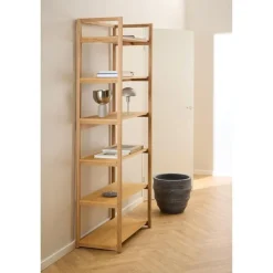 Norli Boekenkast Hoog Naturel 80cm