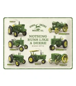 Nothing runs like a deer - metalen bord