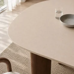 Nova Eettafel Deens ovaal Walnoot/Zand 200 cm