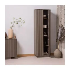 Nova Hoge Opbergkast Dennenhout Truffelbruin 67cm