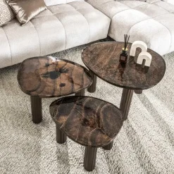 Nova Salontafel S Koper / Glas 51cm (Showroommodel)
