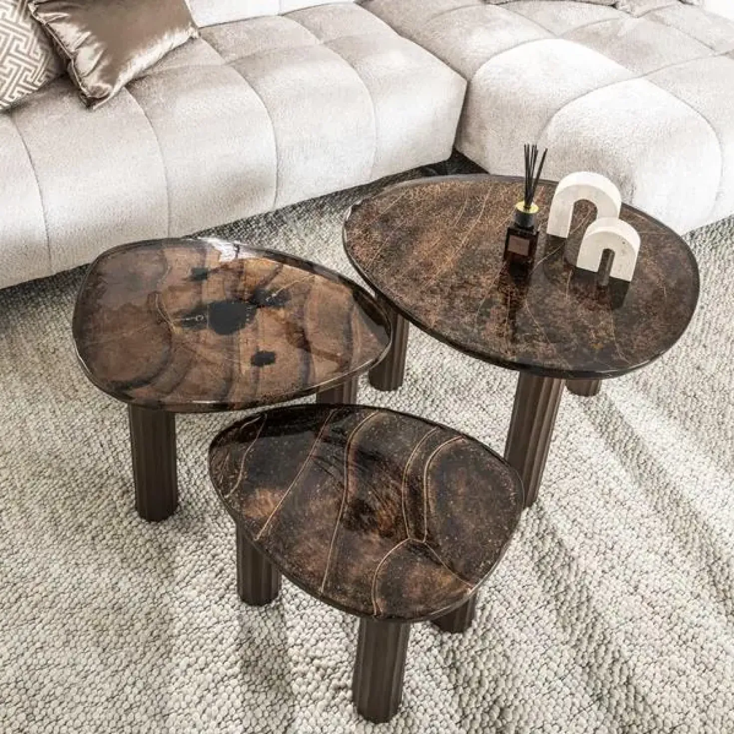Nova Salontafel S Koper / Glas 51cm (Showroommodel)
