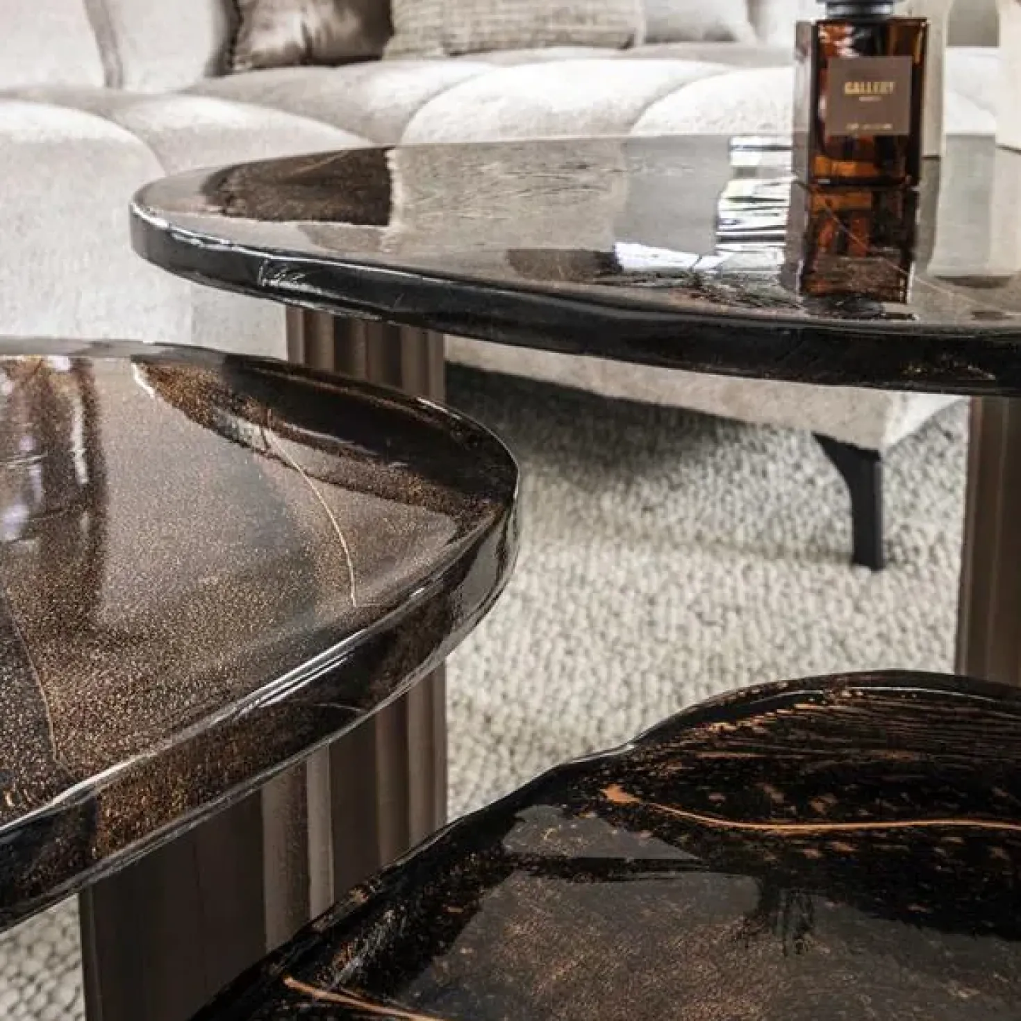 Nova Salontafel S Koper / Glas 51cm (Showroommodel)