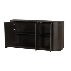 Novero Dressoir Espresso eiken 170cm