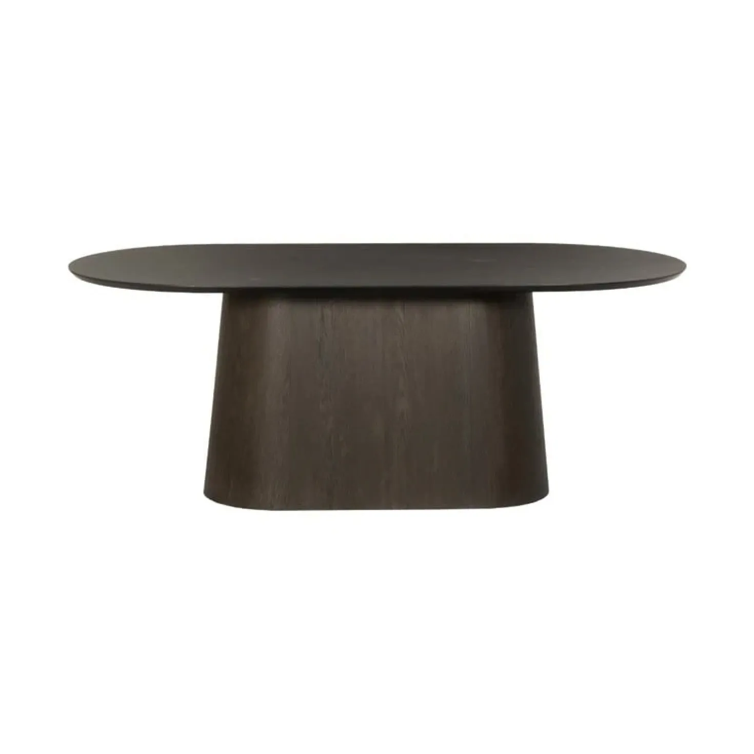 Novero Eettafel Espresso eiken ovaal 200cm