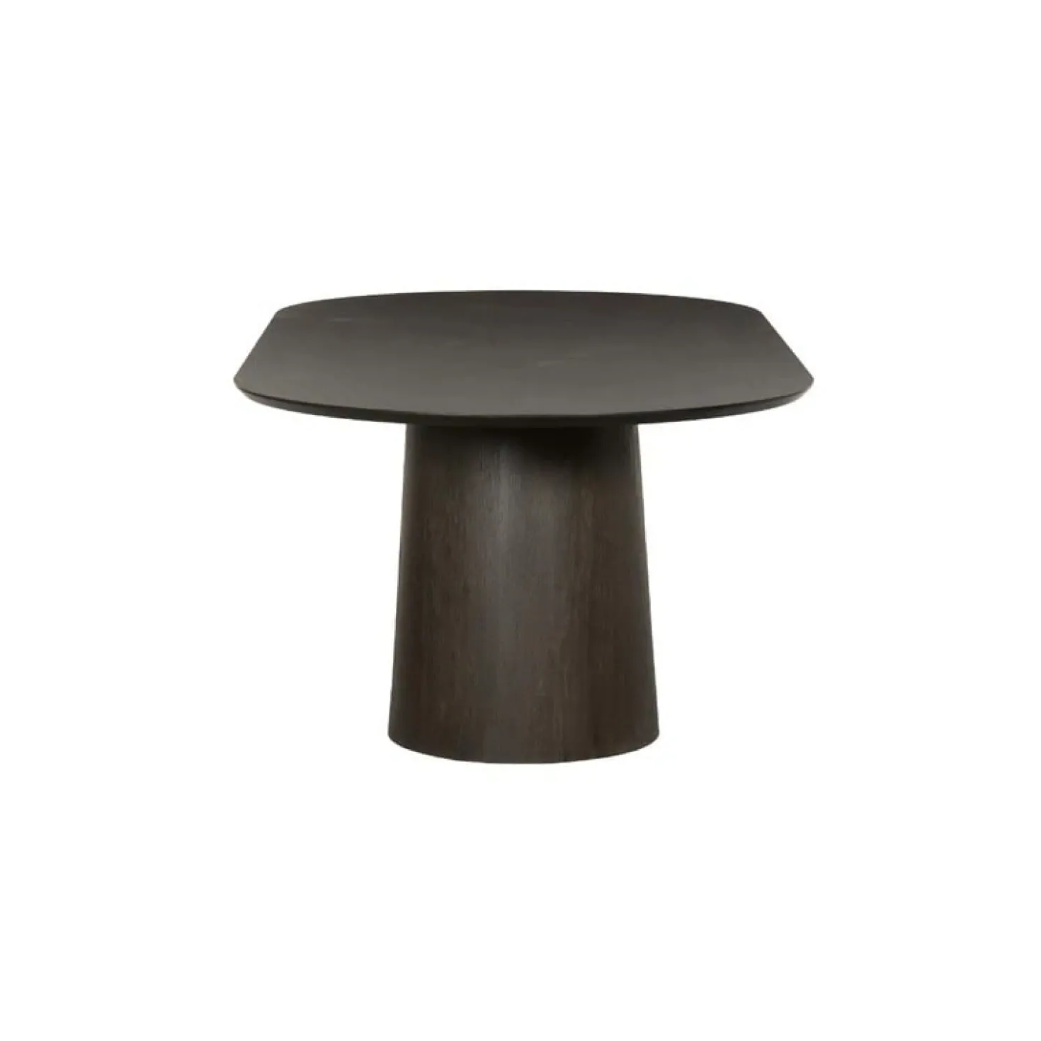 Novero Eettafel Espresso eiken ovaal 200cm