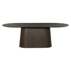 Novero Eettafel Espresso eiken ovaal 230cm
