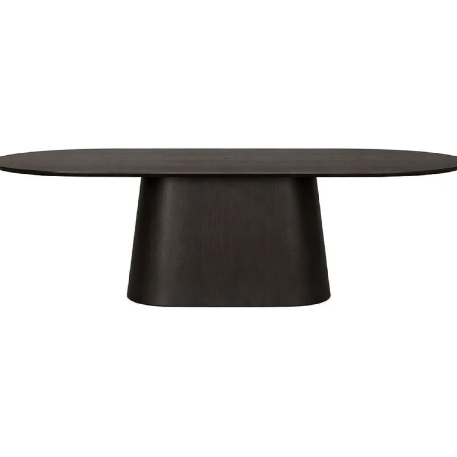 Novero Eettafel Espresso eiken ovaal 280cm