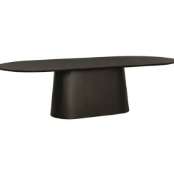 Novero Eettafel Espresso eiken ovaal 280cm