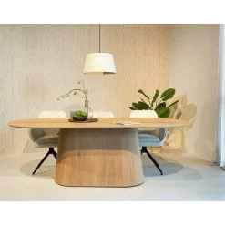Novero Eettafel naturel eiken ovaal 200cm