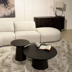 Novero Salontafel Espresso eiken 50cm rond