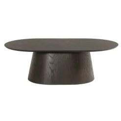 Novero Salontafel Espresso eiken Ovaal 120cm