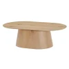 Novero Salontafel naturel eiken Ovaal 120cm