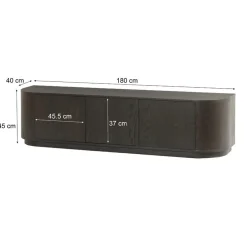Novero Tv meubel Espresso eiken 180cm