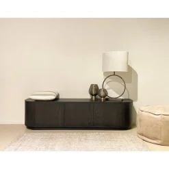 Novero Tv meubel Espresso eiken 180cm