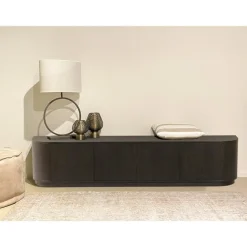 Novero Tv meubel Espresso eiken 220cm