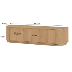 Novero Tv meubel naturel eiken 180cm