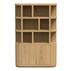 Novero Vakkenkast naturel eiken 145cm