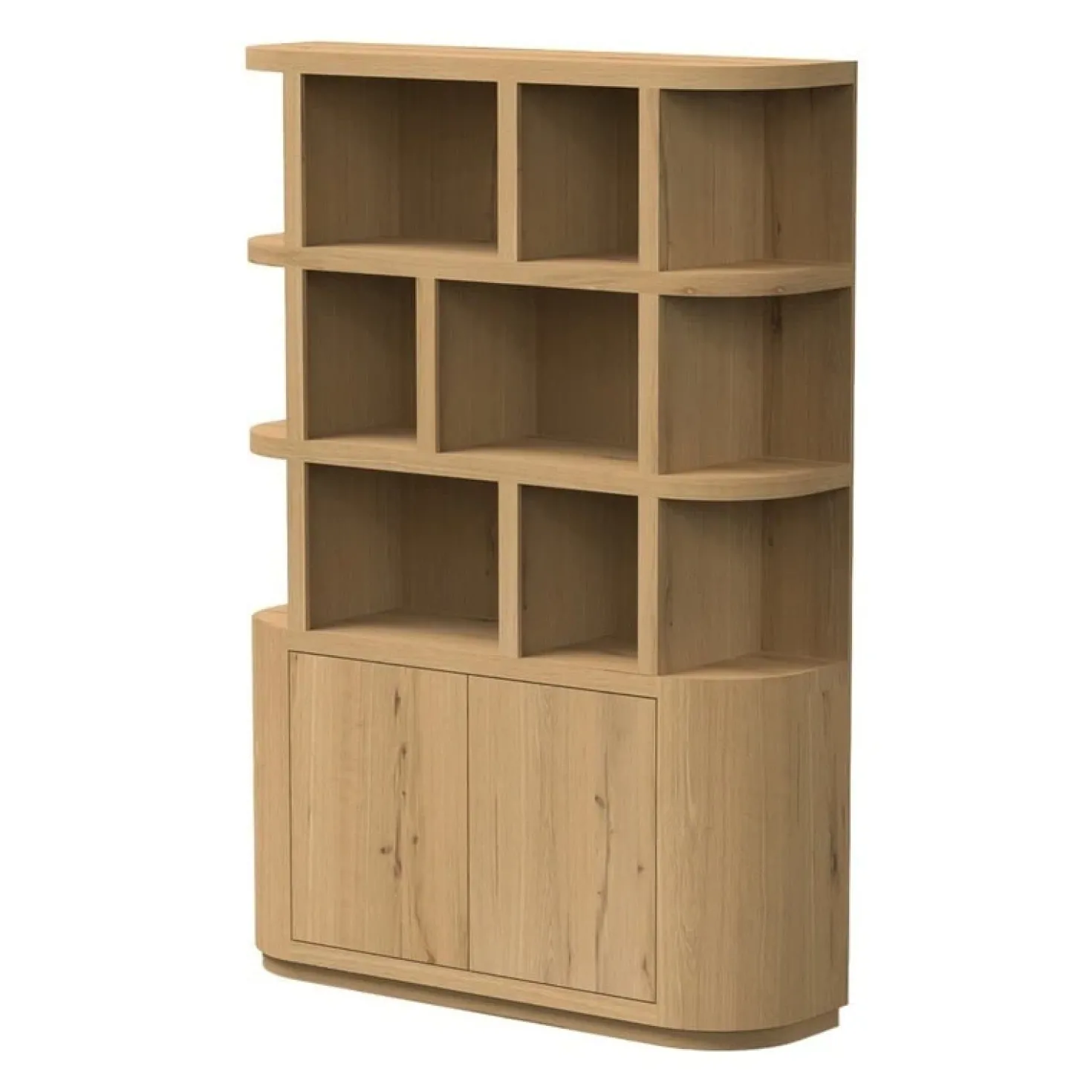 Novero Vakkenkast naturel eiken 145cm