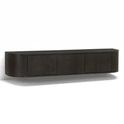 Novero Zwevend Tv meubel Espresso eiken 180cm