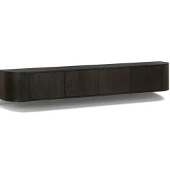 Novero Zwevend Tv meubel Espresso eiken 220cm