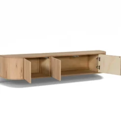 Novero Zwevend Tv meubel naturel eiken 180cm