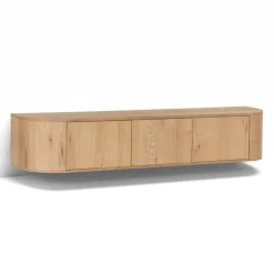 Novero Zwevend Tv meubel naturel eiken 180cm