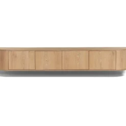 Novero Zwevend Tv meubel naturel eiken 220cm