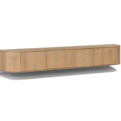 Novero Zwevend Tv meubel naturel eiken 220cm
