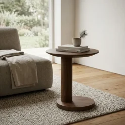 Novia Bijzettafel Lichtbruin mangohout 50cm