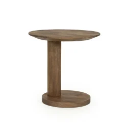 Novia Bijzettafel Lichtbruin mangohout 50cm