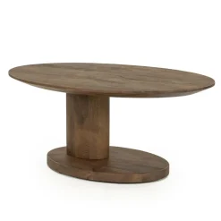 Novia Salontafel Lichtbruin mangohout 90cm