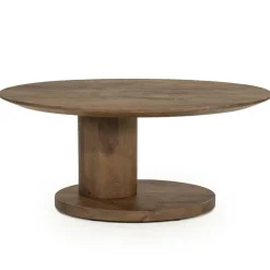 Novia Salontafel Lichtbruin mangohout 90cm