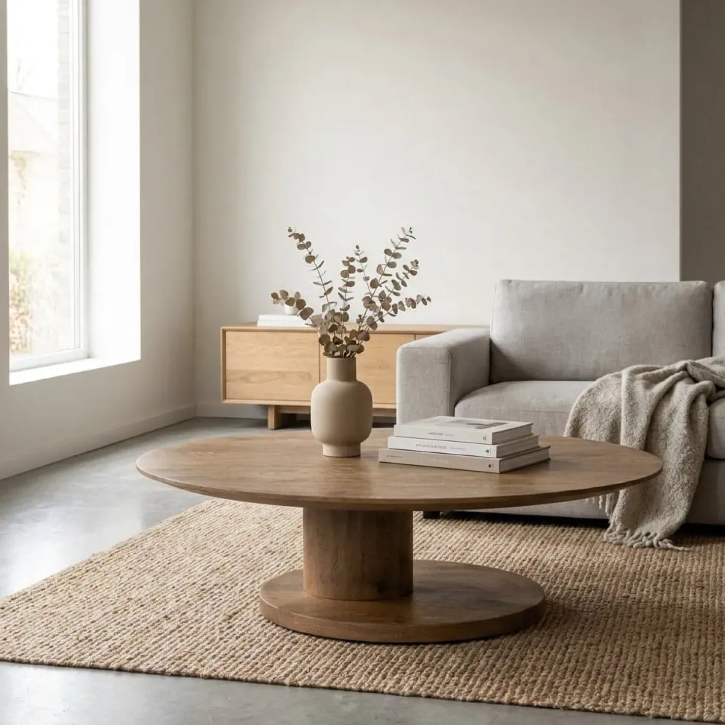 Novia Salontafel Lichtbruin mangohout 120cm