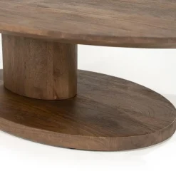 Novia Salontafel Lichtbruin mangohout 120cm