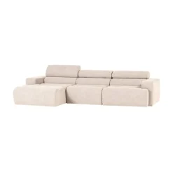 Novi Chaise Longue Bank Links Bouclé Naturel