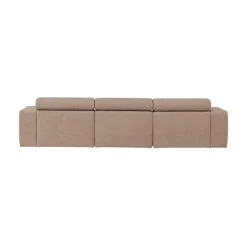 Novi Chaise Longue Bank Links Bouclé Taupe