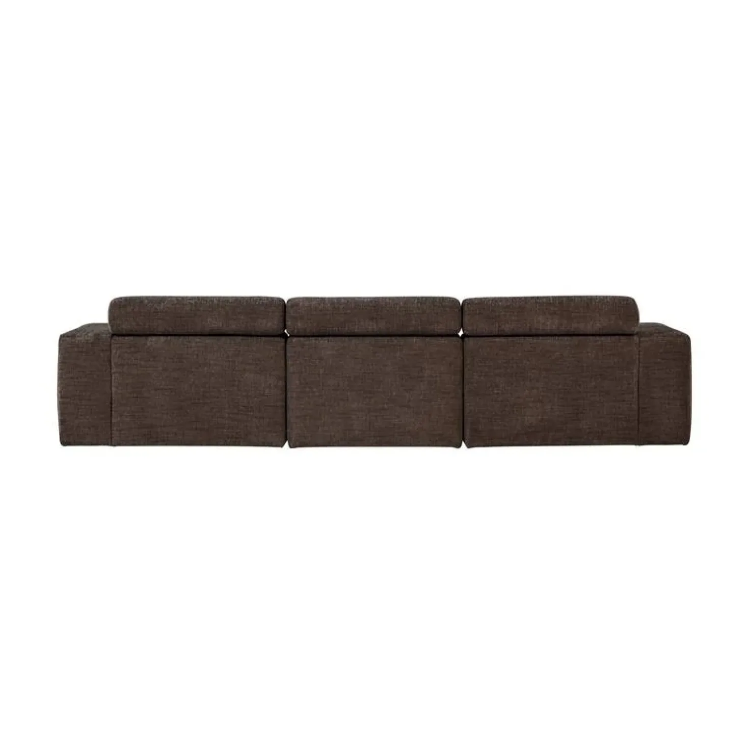 Novi Chaise Longue Bank Links Donkerbruin Melange