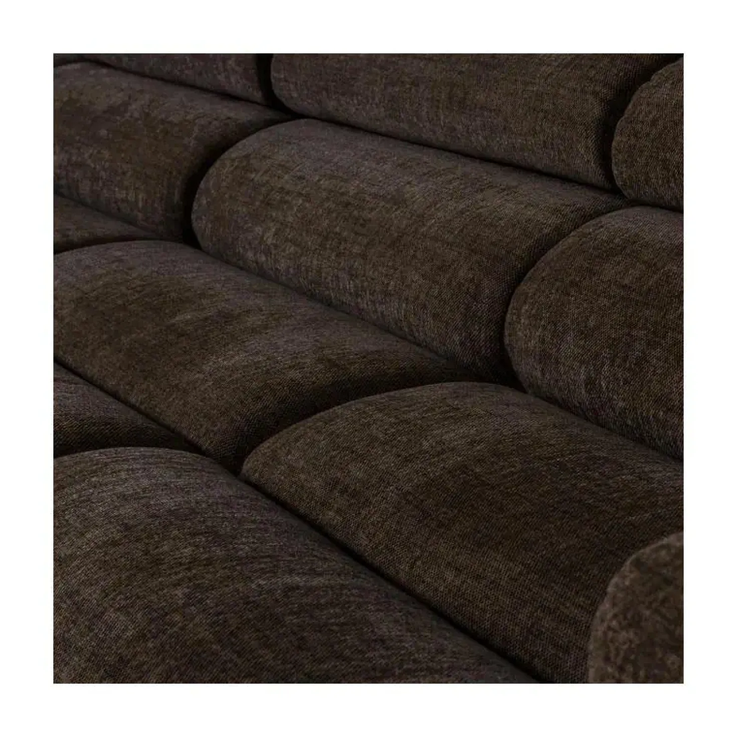 Novi Chaise Longue Bank Links Donkerbruin Melange
