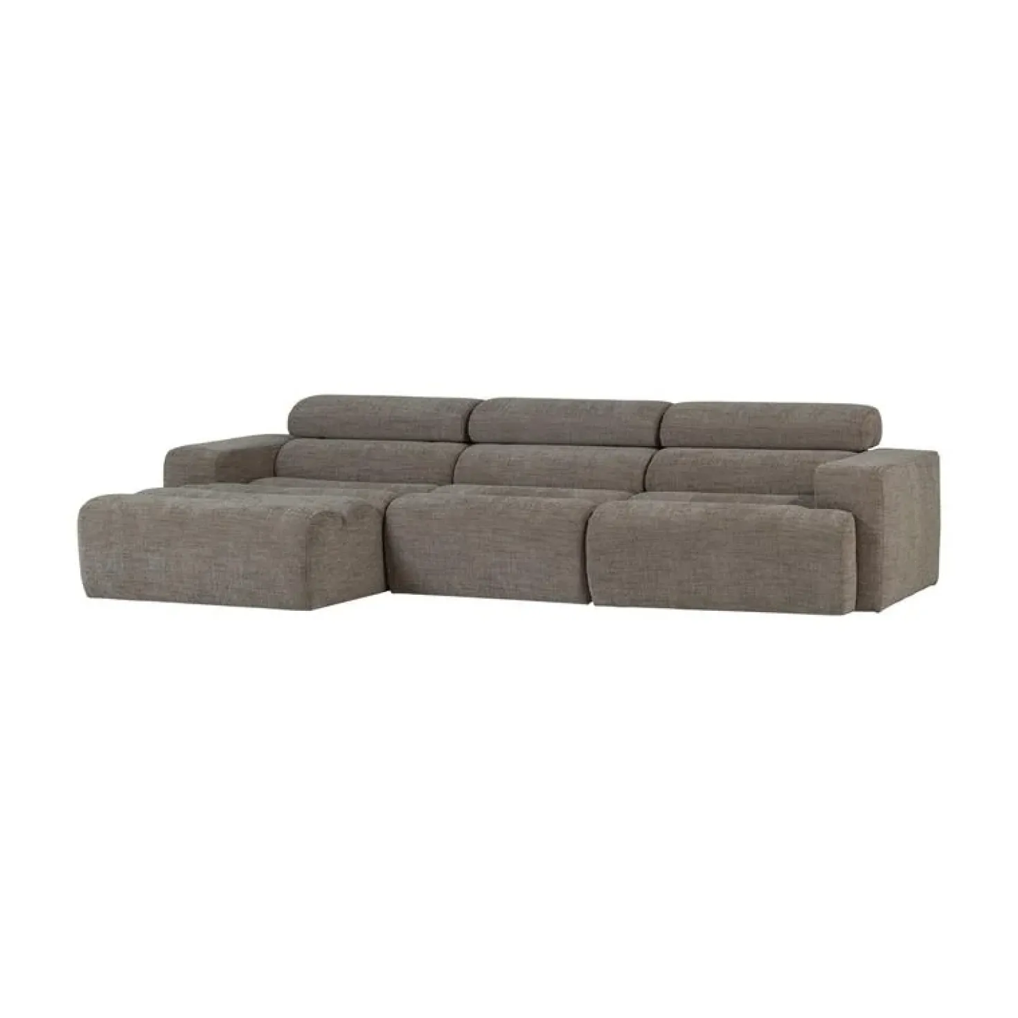 Novi Chaise Longue Bank Links Grijs Melange