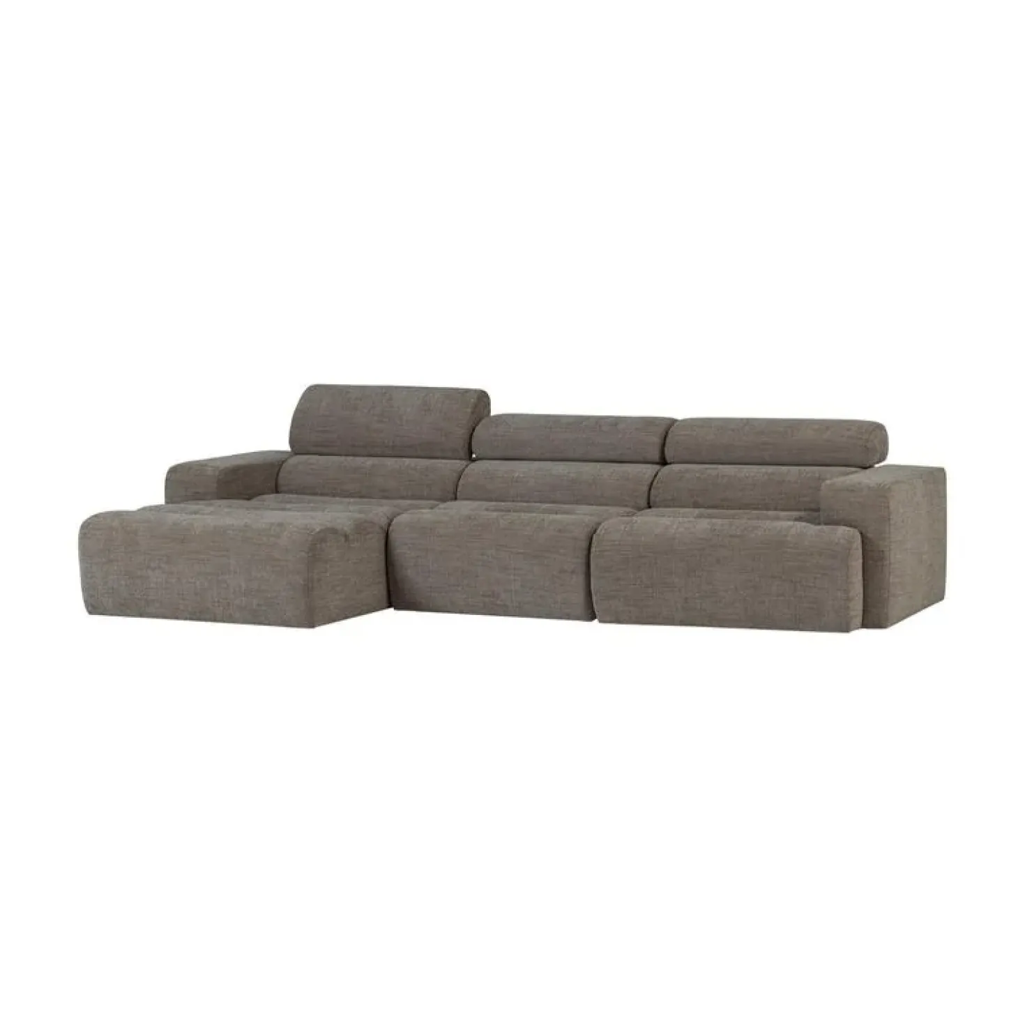 Novi Chaise Longue Bank Links Grijs Melange