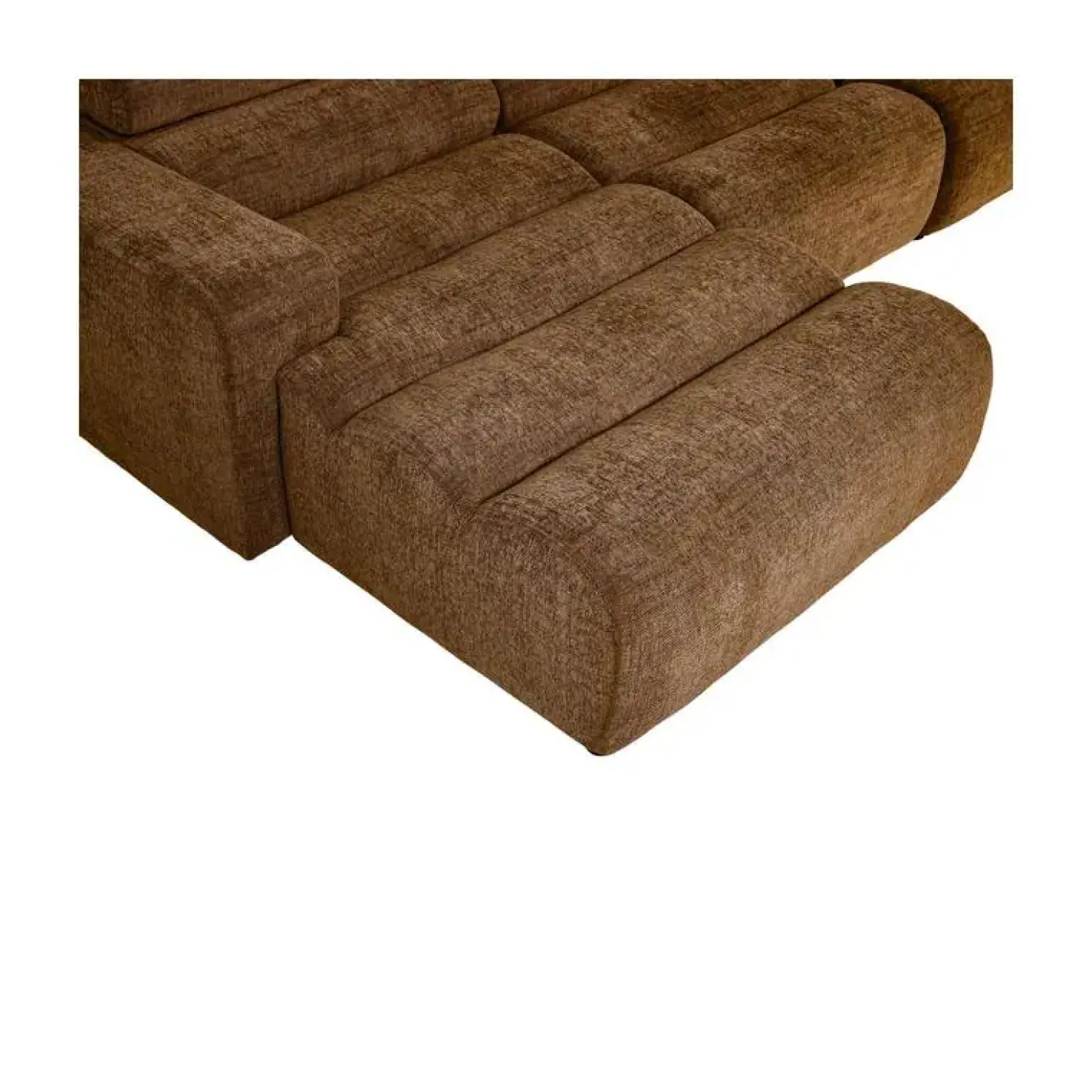 Novi Chaise Longue Bank Links Karamelbruin Melange