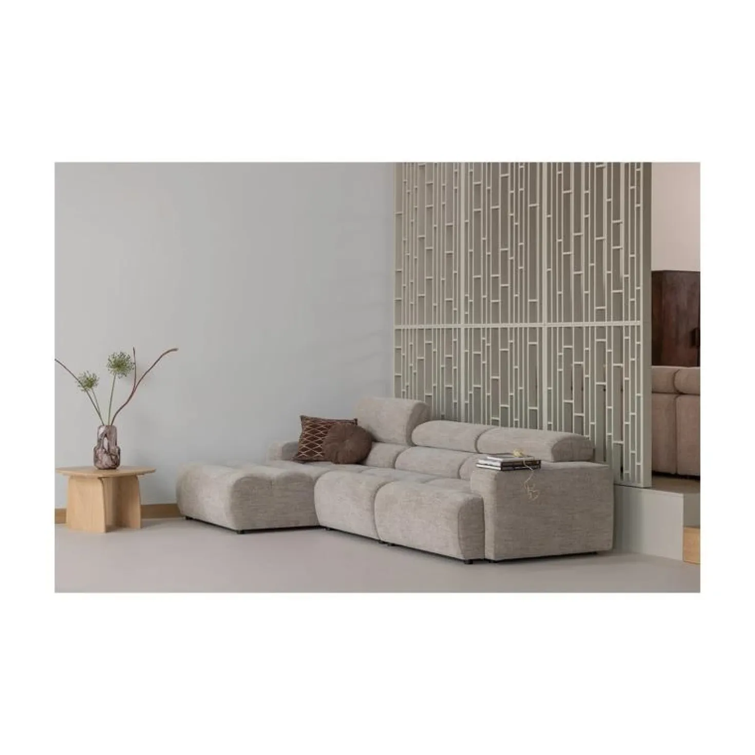 Novi Chaise Longue Bank Links Naturel Melange