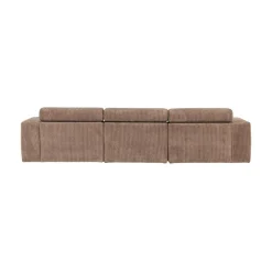 Novi Chaise Longue Bank Links Ribstof Taupe