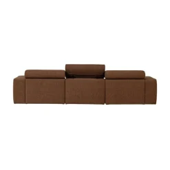 Novi Chaise Longue Bank Rechts Bouclé Mokkabruin