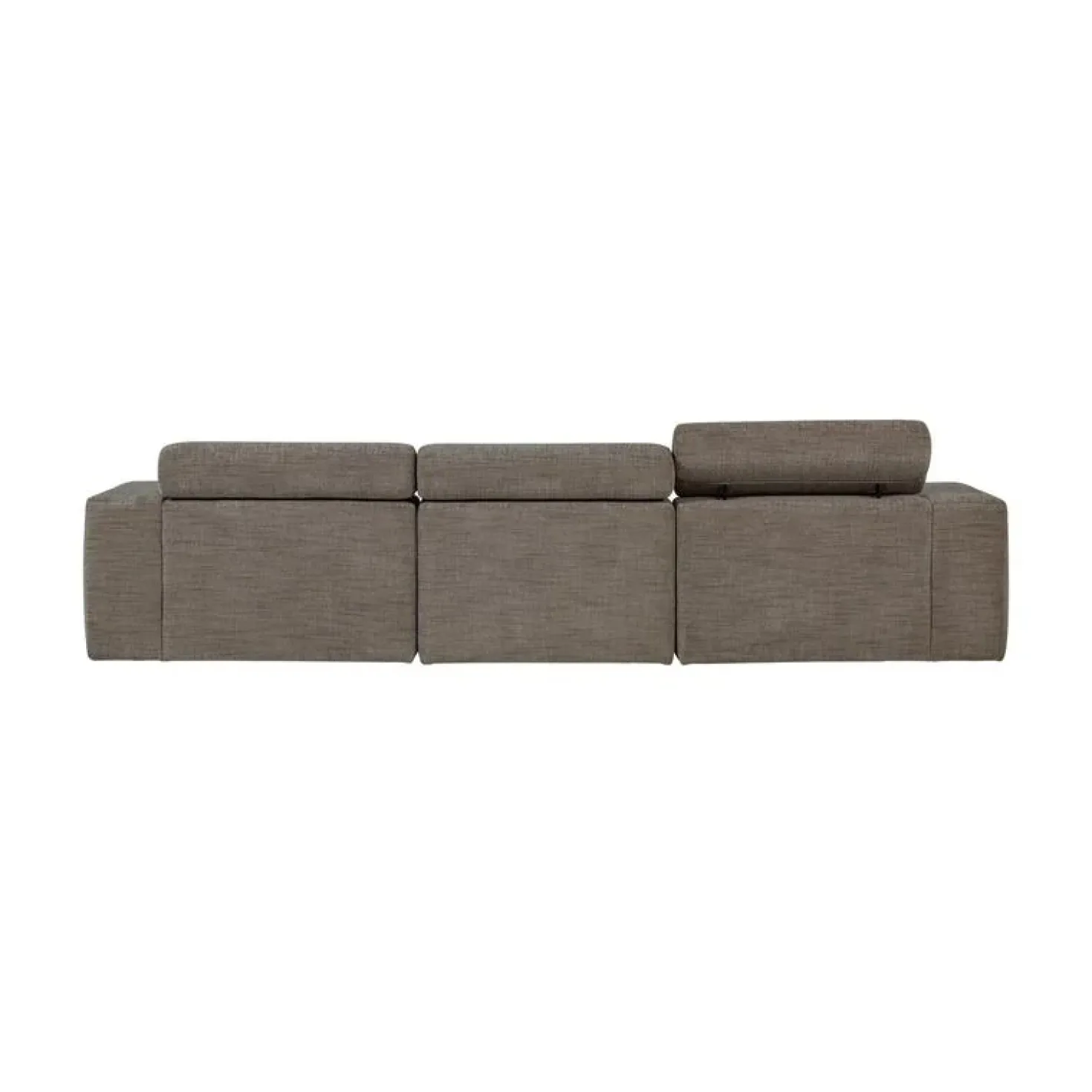 Novi Chaise Longue Bank Rechts Grijs Melange