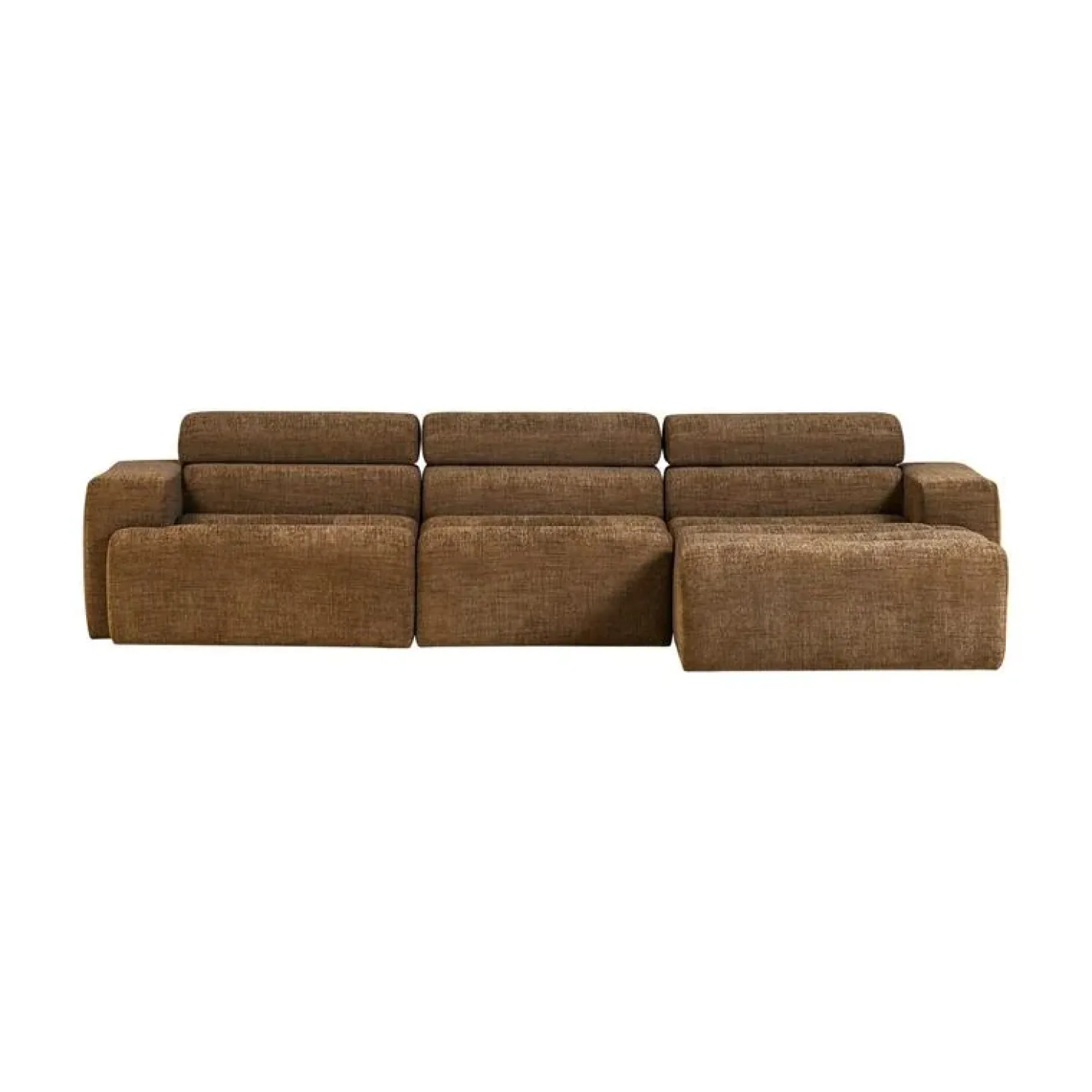 Novi Chaise Longue Bank Rechts Karamelbruin Melange