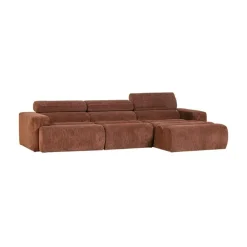 Novi Chaise Longue Bank Rechts Ribstof Terra